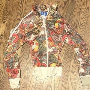 Adidas Track Jacket Floral size XS